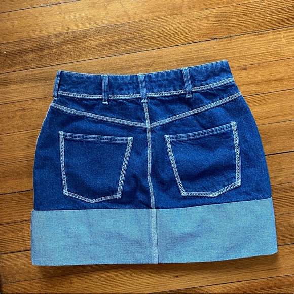 Urban outfitters BDG two toned denim jean skirt - Picture 2 of 4